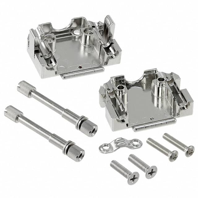 165X11009X Conec  Capots de connecteurs D-Sub en forme de D